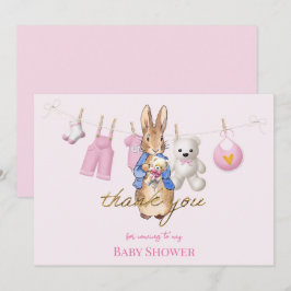 Peter le lapin avec lapin rose merci