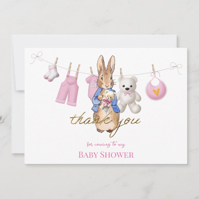 Peter le lapin avec lapin rose merci (Devant)