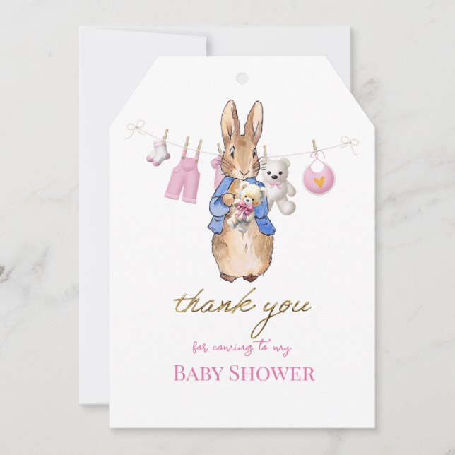 Peter le lapin avec lapin rose merci (Devant)