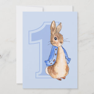 Peter le lapin première invitation d'anniversaire