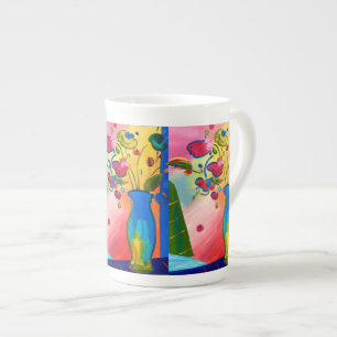 Peter Max Inspirierte Tasse Cup Knochen-China