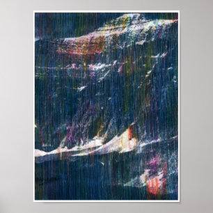 Peter Max Stil Glacier Nationalpark Montana Poster