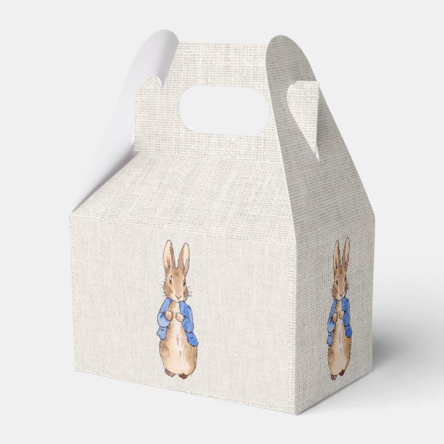 Peter mit Beige Linen Hintergrund Geschenkschachtel (Vorderseite)