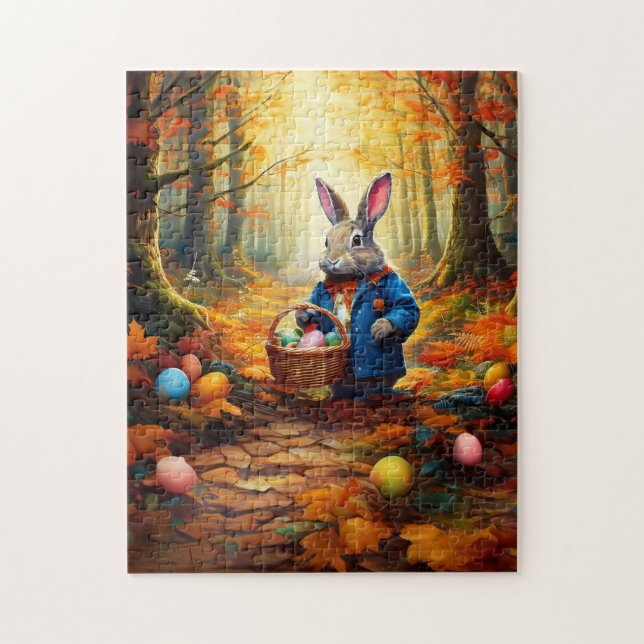 Peter Oaster Bunny mit Ostereier-Körbchen (Vertikal)