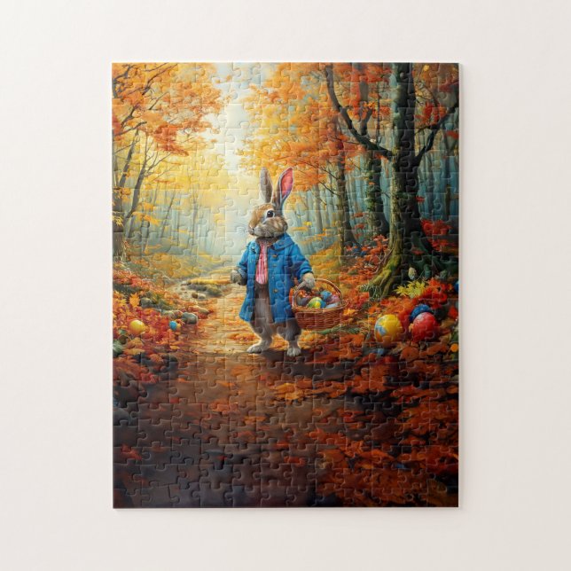 Peter Oaster Bunny mit Ostereier-Körbchen (Vertikal)