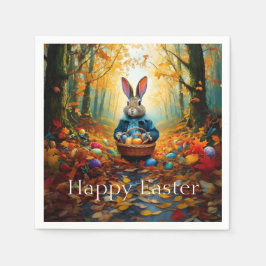 Peter Oaster Bunny mit Ostereier-Körbchen Serviette