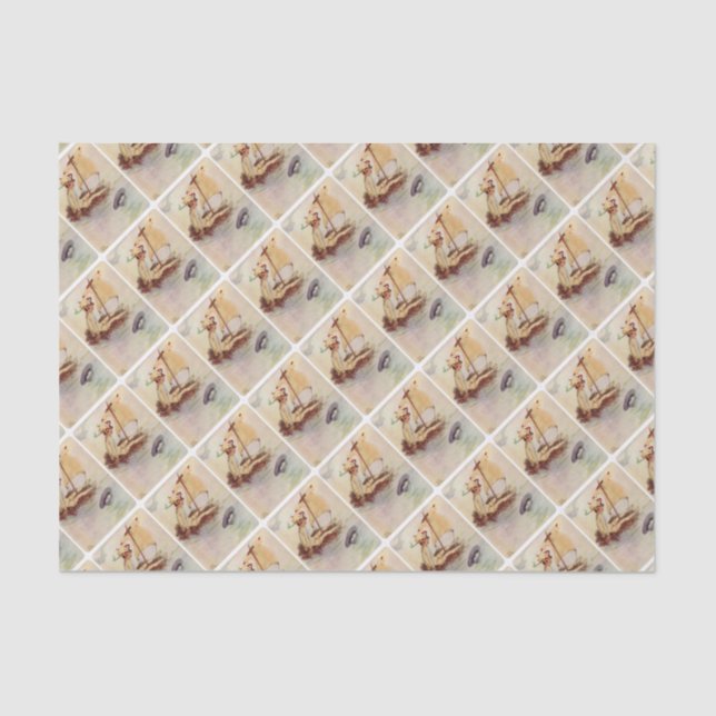 Peter Pan auf Nest-Floss Seidenpapier (Vorderseite)