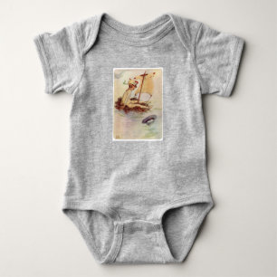Peter Pan auf Nestfloß Baby Strampler
