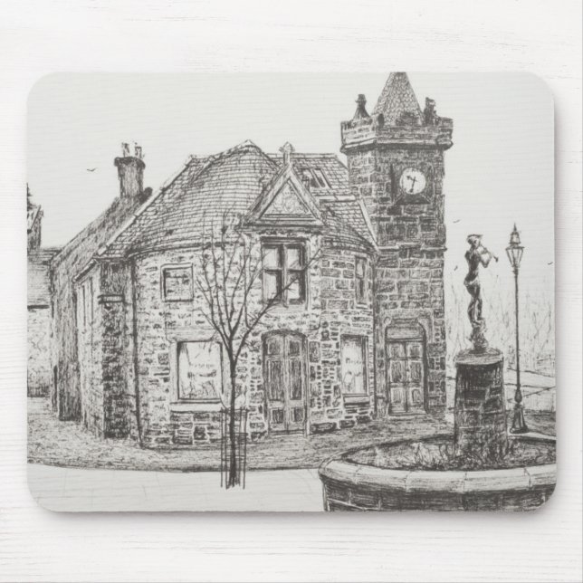 Peter Pan-Statue Kirriemuir Schottland 2007 Mousepad (Vorne)