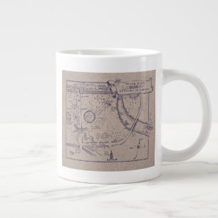 Peter Pans Karte der Kensington Gardens Jumbo-Tasse