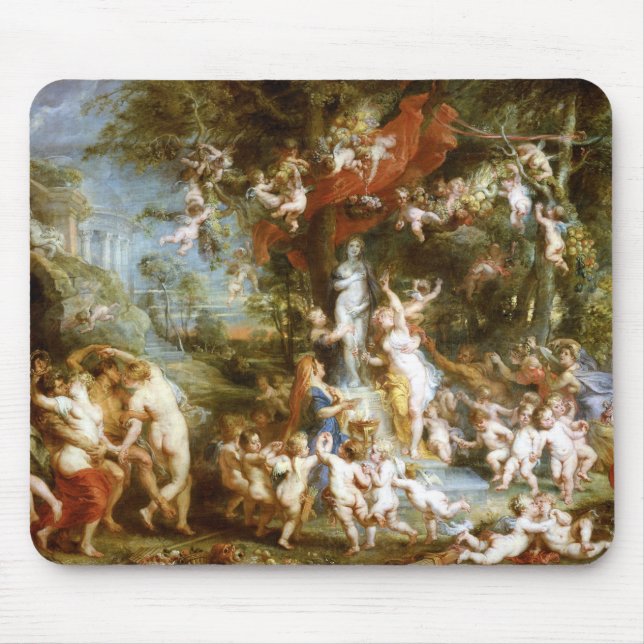 Peter Paul Rubens Das Fest der Venus Mousepad (Vorne)