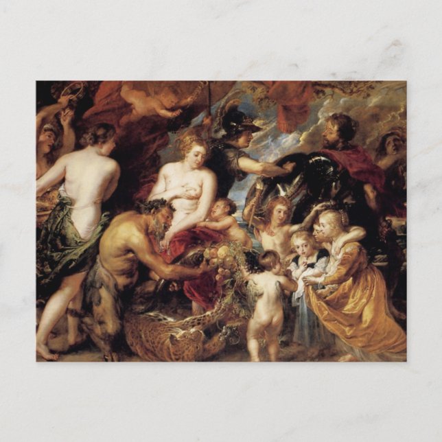 Peter Paul Rubens - Frieden und Krieg Postkarte (Vorderseite)