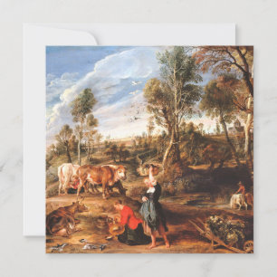 Peter Paul Rubens Milchmädchen mit Vieh in einer L