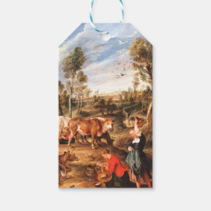 Peter Paul Rubens Milkmaids mit Rindern in einem L Geschenkanhänger