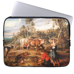 Peter Paul Rubens Milkmaids mit Rindern in einem L Laptopschutzhülle
