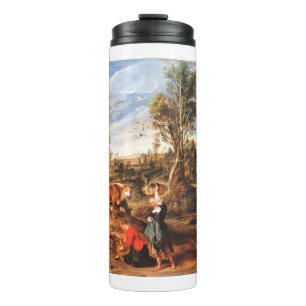 Peter Paul Rubens Milkmaids mit Rindern in einem L Thermosbecher