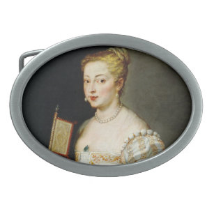 Peter Paul Rubens Portrait einer Lady Ovale Gürtelschnalle