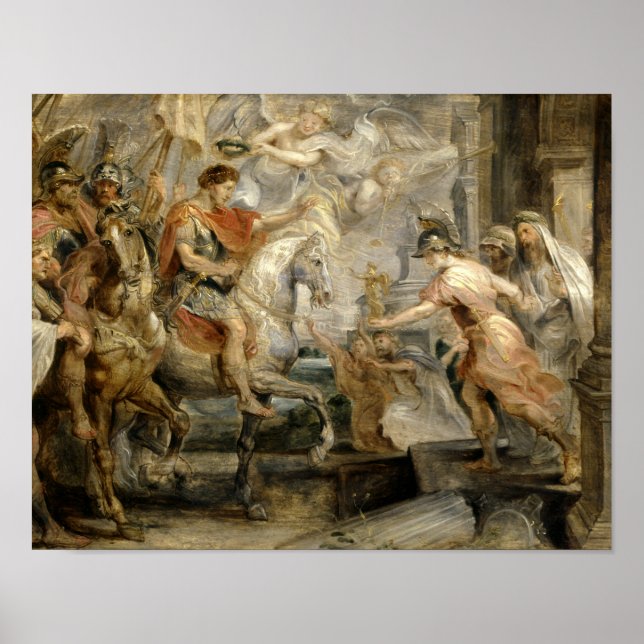 Peter Paul Rubens - Triumpher Eintritt Konstantin Poster (Vorne)