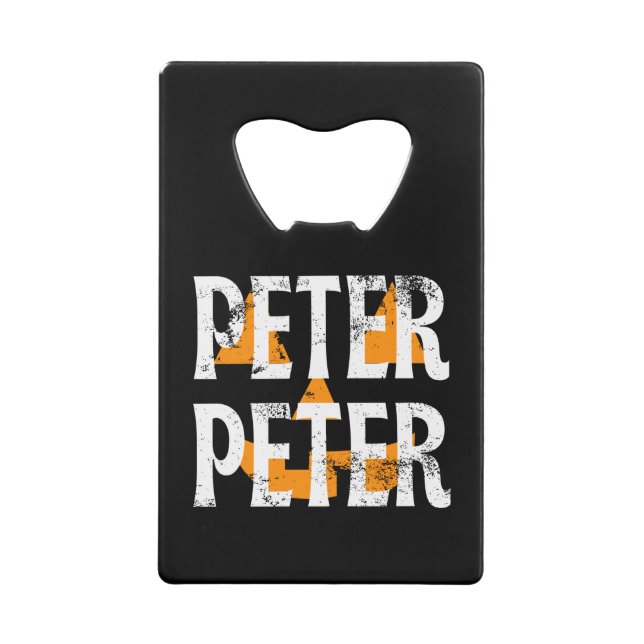 Peter Peter Fall Season Pumpkin Geldbeutel Flaschenöffner (Rückseite)