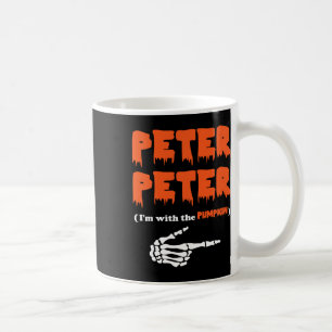 Peter Peter Ich bin mit dem KürbisHalloween-Kostüm Kaffeetasse