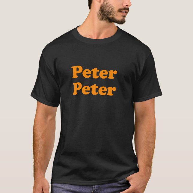 Peter Peter Matching Couple Pumpkin Eater Hallowee T-Shirt (Vorderseite)