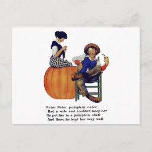 PETER PETER PUMPKIN EATER POSTKARTE