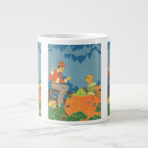 Peter Peter Pumpkin Eater, Vintage Kinderreim Jumbo-Tasse