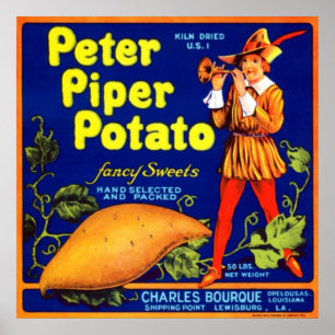 Peter Piper Potato Poster