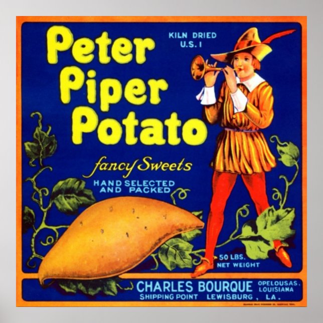 Peter Piper Potato Poster (Vorne)