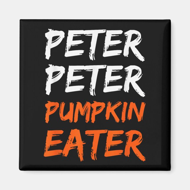 Peter Pumpkin Costume Eater Halloween Magnet (Vorne)
