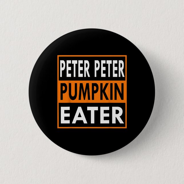 Peter Pumpkin Eater Costume für Paare - Match Button (Vorderseite)