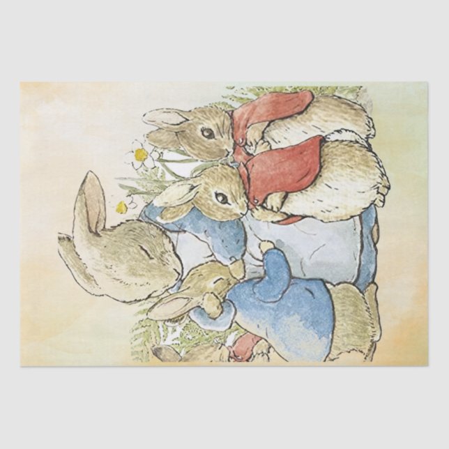 Peter Rabbit 8 Tissue Paper Seidenpapier (Vorderseite)