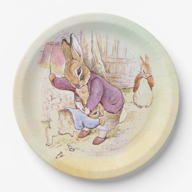 Peter Rabbit 9 Pappteller (Vorderseite)