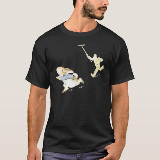Peter Rabbit Adventure Chased von Herrn McGregor C T-Shirt (Vorderseite)