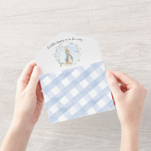 Peter Rabbit Baby Boy All in One Invitation