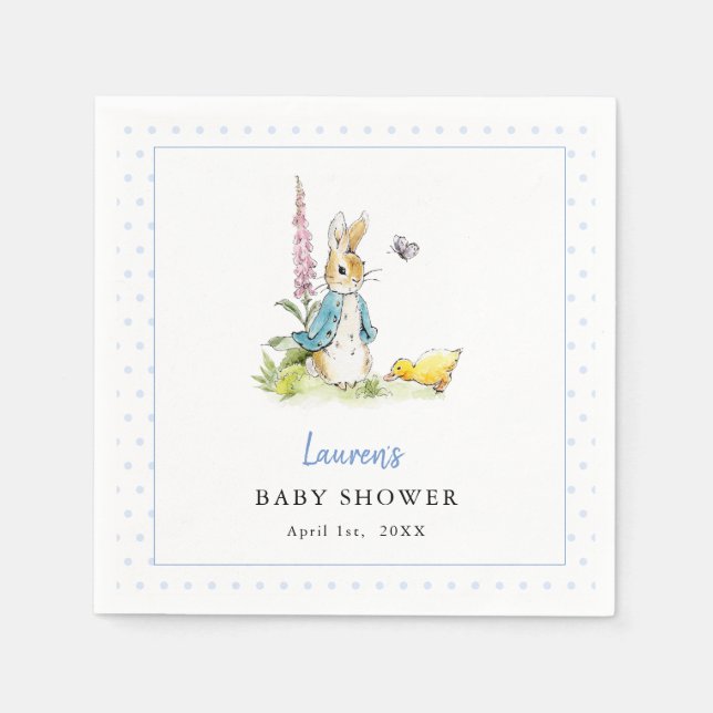Peter Rabbit Baby Duschnapkins Serviette (Vorderseite)