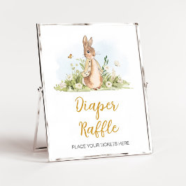 Peter Rabbit Baby Duwer Diaper Raffle Poster