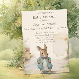 Peter Rabbit Baby Shower Einladung