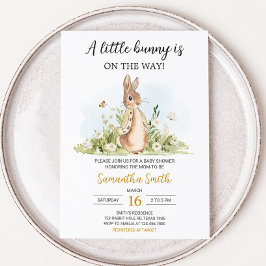 Peter Rabbit Baby Shower Einladung