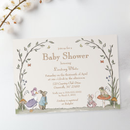 Peter Rabbit Baby Shower Einladung