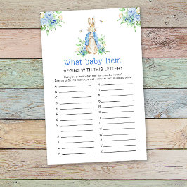 Peter Rabbit Baby Shower Game