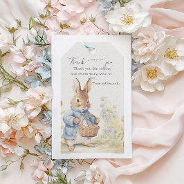 Peter Rabbit Baby Shower Geschenkanhänger