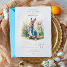 Peter Rabbit Baby shower Invitation