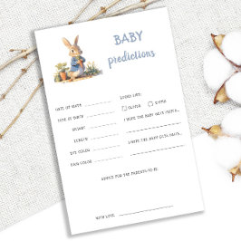 Peter Rabbit Baby Shower Predictions Flyer