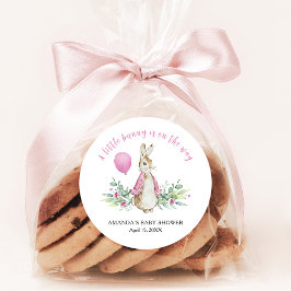 Peter Rabbit Baby Shower Runder Aufkleber