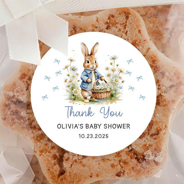 Peter Rabbit Baby Shower Sticker (Von Creator hochgeladen)