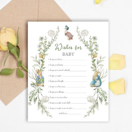 Peter Rabbit Babydusche wünscht sich Baby Game