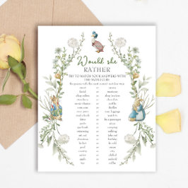 Peter Rabbit Babydusche würde sie eher