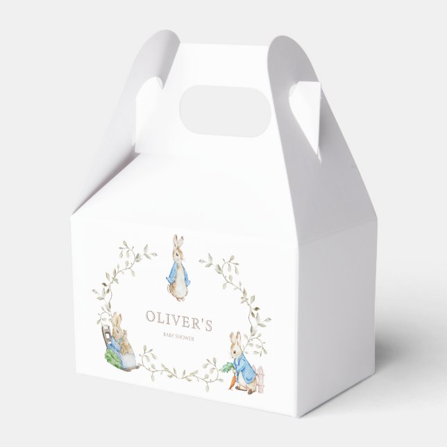 Peter Rabbit Beatrix Potter Greenery Watercolor Geschenkschachtel (Vorderseite)