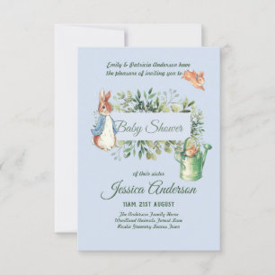 Peter Rabbit BÉBÉ DOUCHE Invitations garçon ou fil